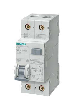 Siemens RCBO, 13A Current Rating, 2P Poles, 30mA Trip Sensitivity, Type B, Sentron Range