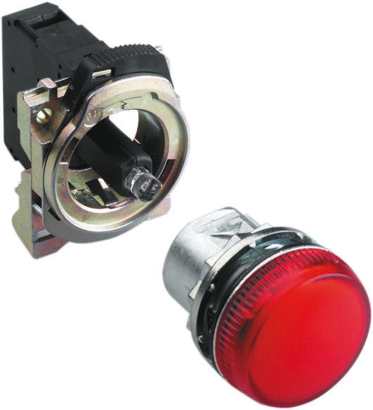 Allen Bradley, 800F, Panel Mount Red LED Pilot Light, 22mm Cutout, IP66, 240V
