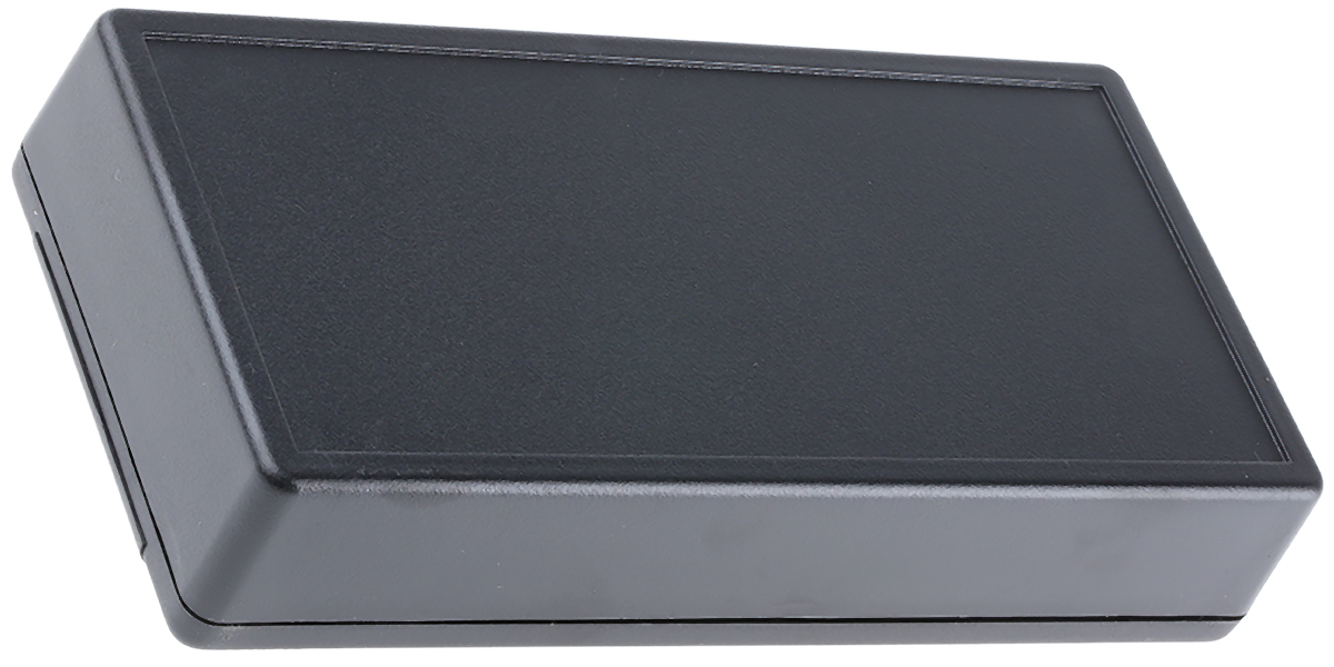 Hammond 1599 Series Black Flame Retardant ABS Handheld Enclosure, Integral Battery Compartment, IP54, 170 x 85 x 34mm