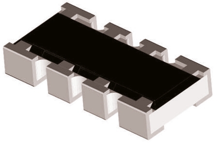 Vishay, ACAS 10kΩ ±0.25% Isolated Resistor Array, 4 Resistors, 0.3W total, 0612 (1632M), Convex