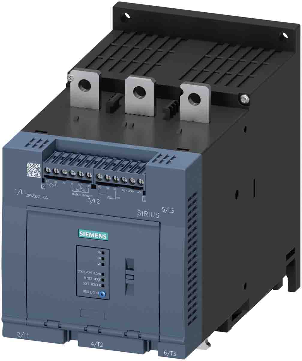 Siemens SIRIUS 3RW Soft Starter, , 132 kW, 200 → 480 V ac, 3 Phase