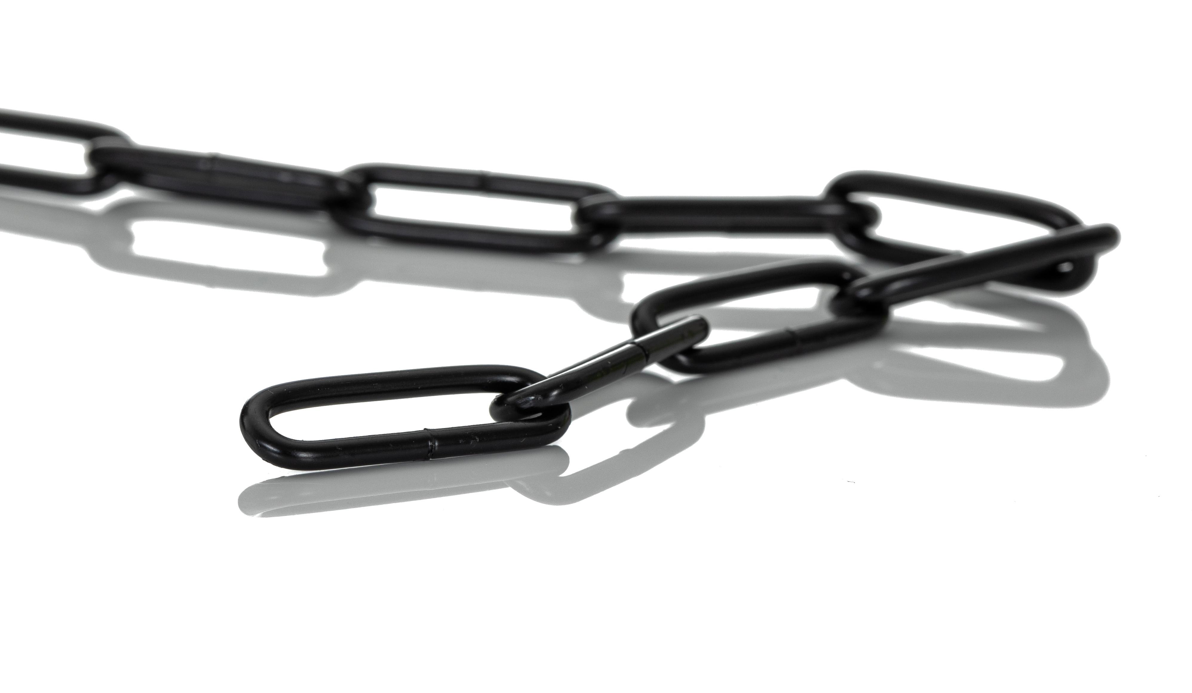 RS PRO Black Steel Chain Link, 10m Length