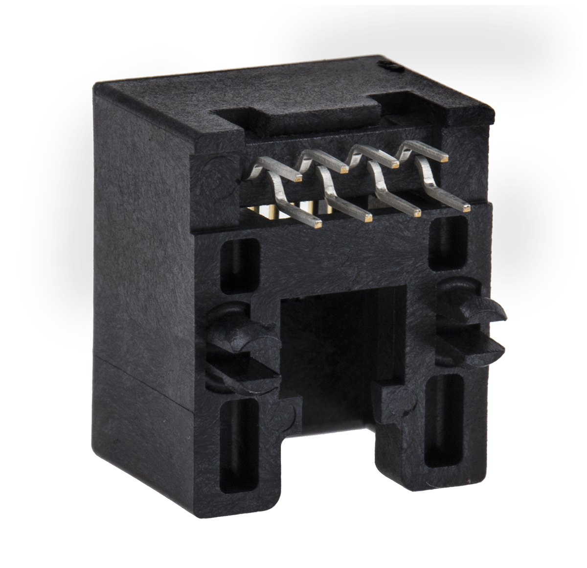 Molex 95501 Series Female RJ45 Connector, Through Hole, Cat3 Right Angle 1 Port 8P8C -Way