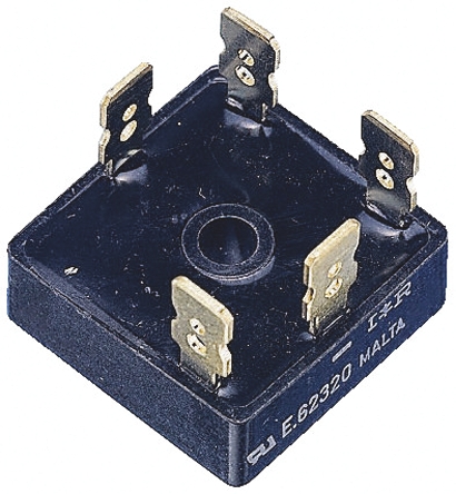 Vishay Bridge Rectifier, 35A, 200V, 3-phase, 5-Pin