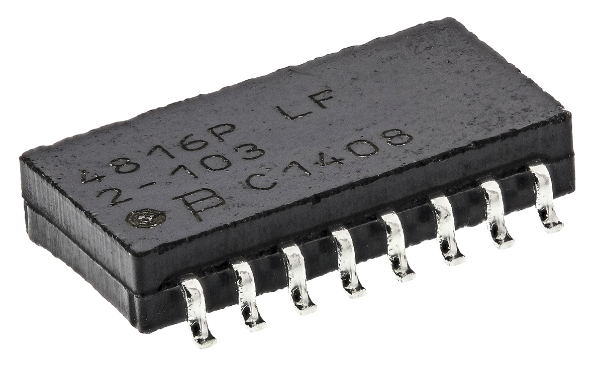 Bourns, 4800P 10kΩ ±2% Bussed Resistor Array, 15 Resistors, 1.28W total, SOM, Standard SMT
