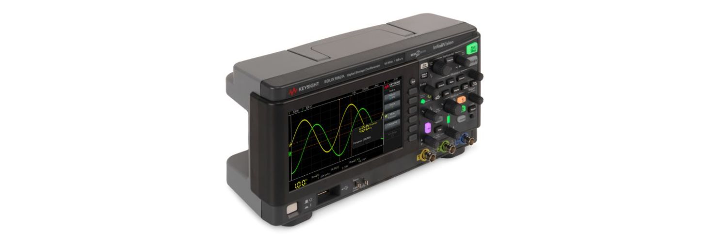 Keysight Technologies EDUX1052A InfiniiVision 1000 X Series, 50MHz Bench Oscilloscope, 2 Analogue Channels - UKAS