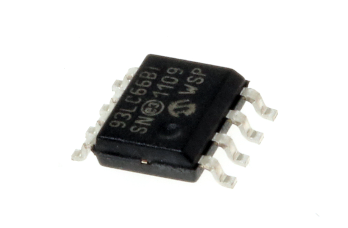 Microchip 93LC66B-I/SN,  4 kB Serial EEPROM,  200 ns 8-Pin SOIC Serial-Microwire