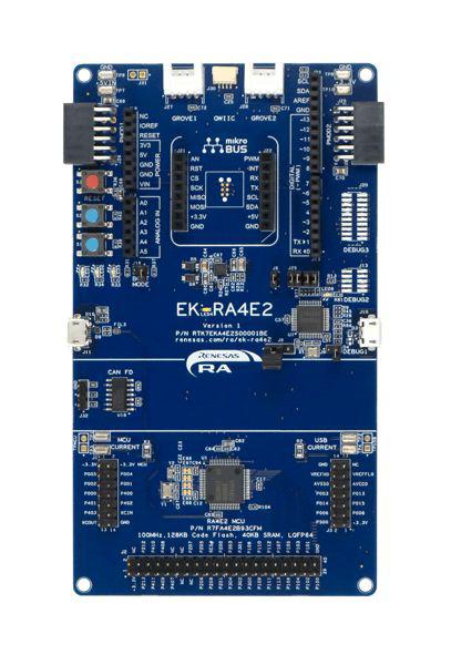 Renesas Electronics EK-RA4E2 Evaluation Kit Microcontroller Evaluation Kit RTK7EKA4E2S00001BE