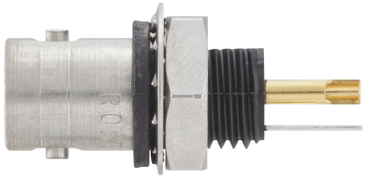 Rosenberger BNC Series, Jack Panel Mount BNC Connector, 50Ω, Solder Termination, Straight Body