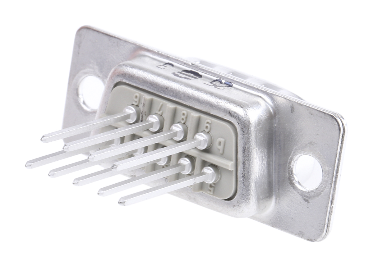 HARTING 0967 9 Way Panel Mount D-sub Connector Plug, 2.74mm Pitch
