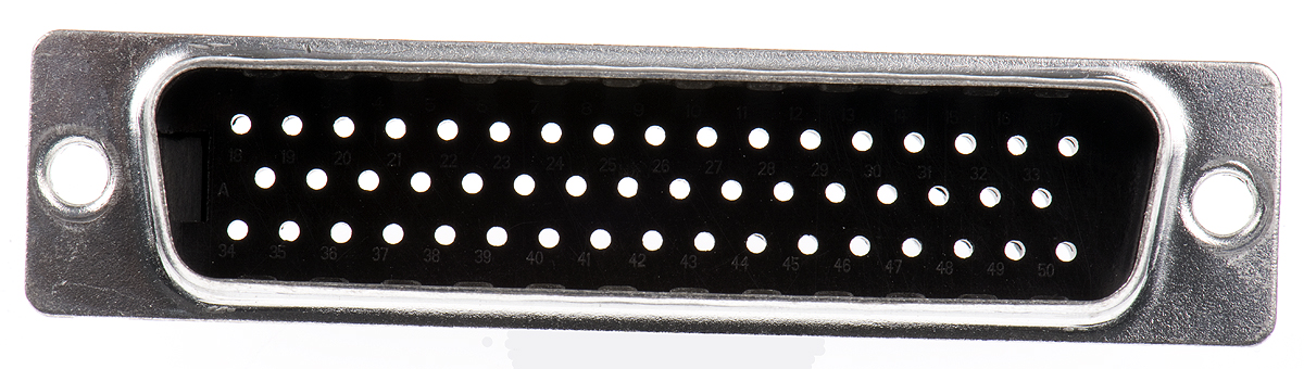 Amphenol Communications Solutions 8656 50 Way Cable Mount D-sub Connector Plug, 2.76mm Pitch