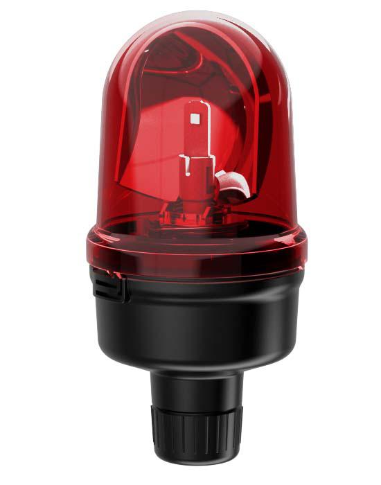 Werma 885 Series Red Rotating Beacon, 24 V, Base Mount, LED Bulb
