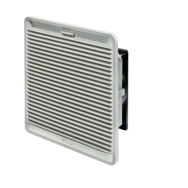 Finder 7F Series Filter Fan, 24 V dc, DC Operation, 40m³/h Filtered, 55m³/h Unimpeded, IP70, 155 x 155mm