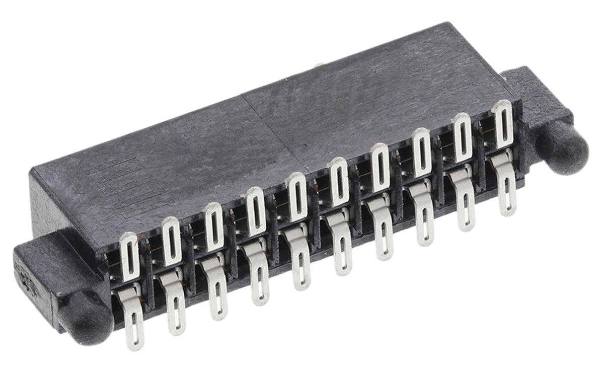 Samtec SFM Series Straight Surface Mount PCB Socket, 20-Contact, 2-Row, 1.27mm Pitch, Solder Termination