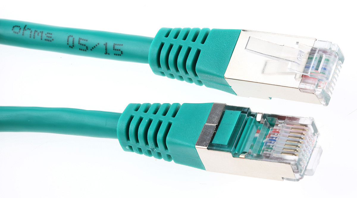 Decelect, 2m Cat5, Green RJ45 to Male RJ45 Male, F/UTP Shielded, Terminated PVC Sheath