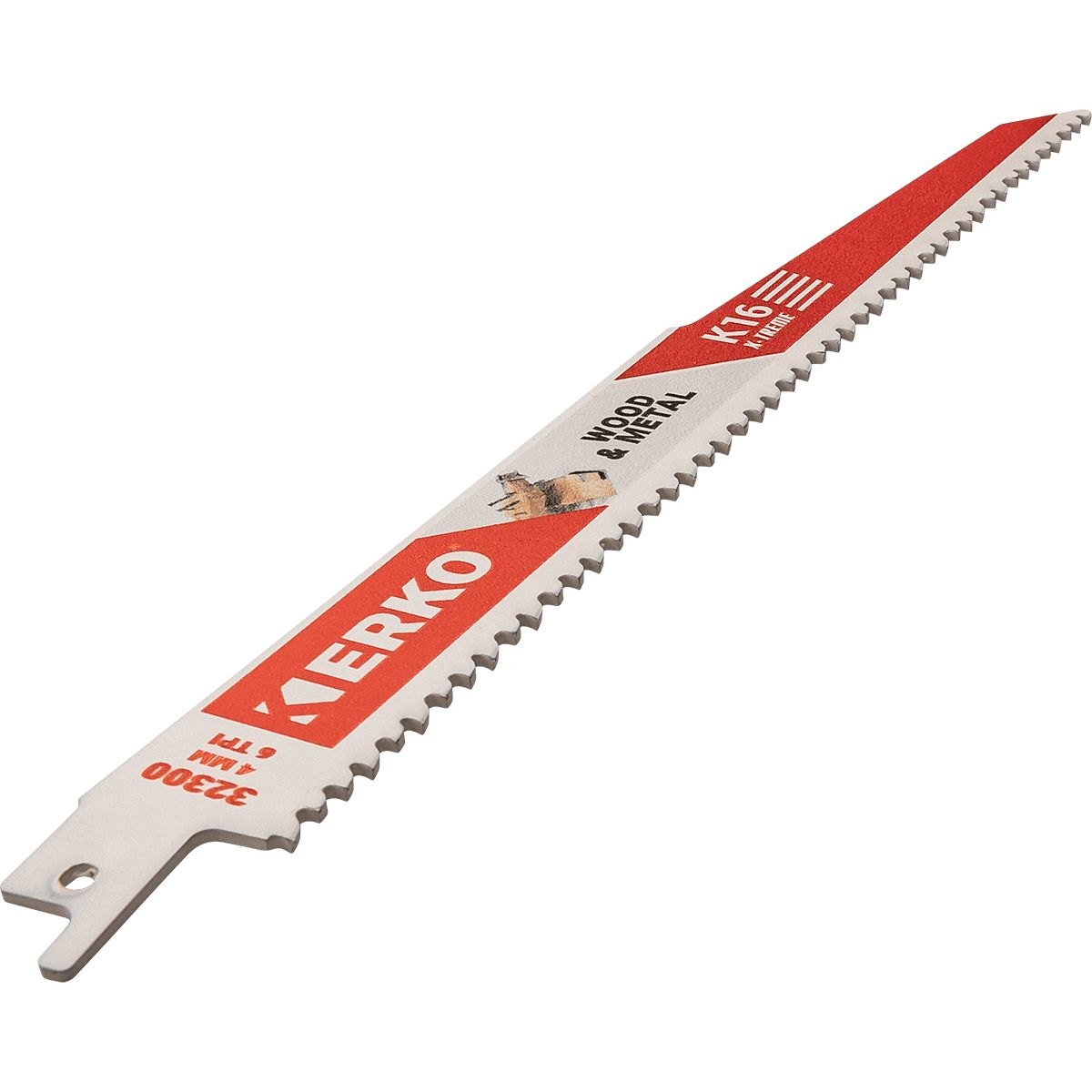 ERKO, 6 Teeth Per Inch Wood 228mm Cutting Length Reciprocating Saw Blade, Pack of 5