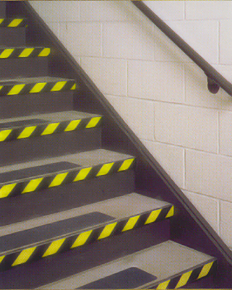 3M 5702 Black, Yellow Vinyl 33m Hazard Tape, 0.14mm Thickness