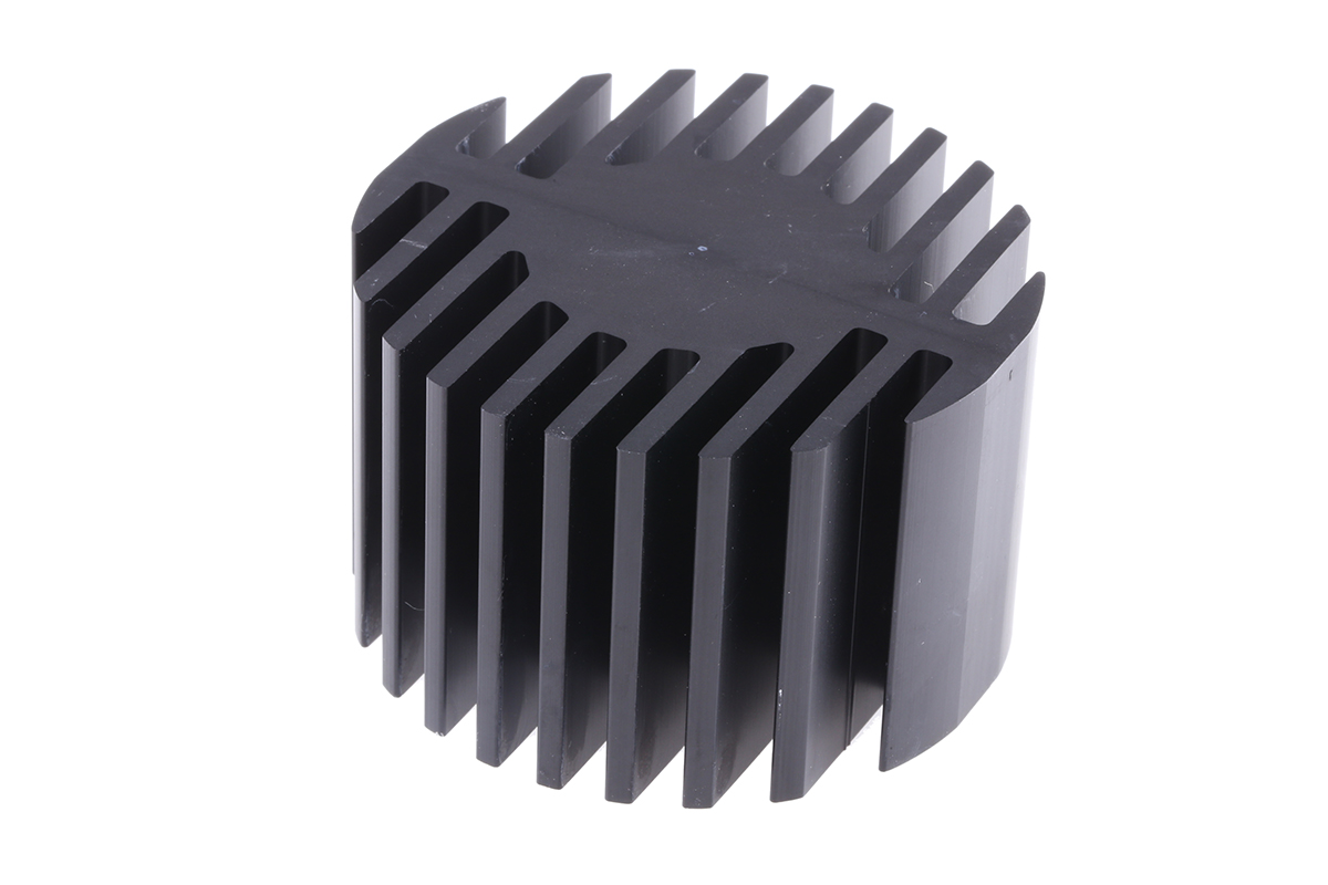 Fischer Elektronik Heatsink, Universal Round Alu, 1.8K/W, 60 (Dia.) x 37.5mm, Screw