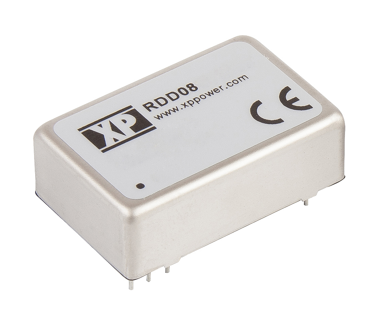 XP Power RDD DC-DC Converter, ±12V dc/ ±335mA Output, 42 → 176 V dc Input, 8W, Through Hole, +85°C Max Temp