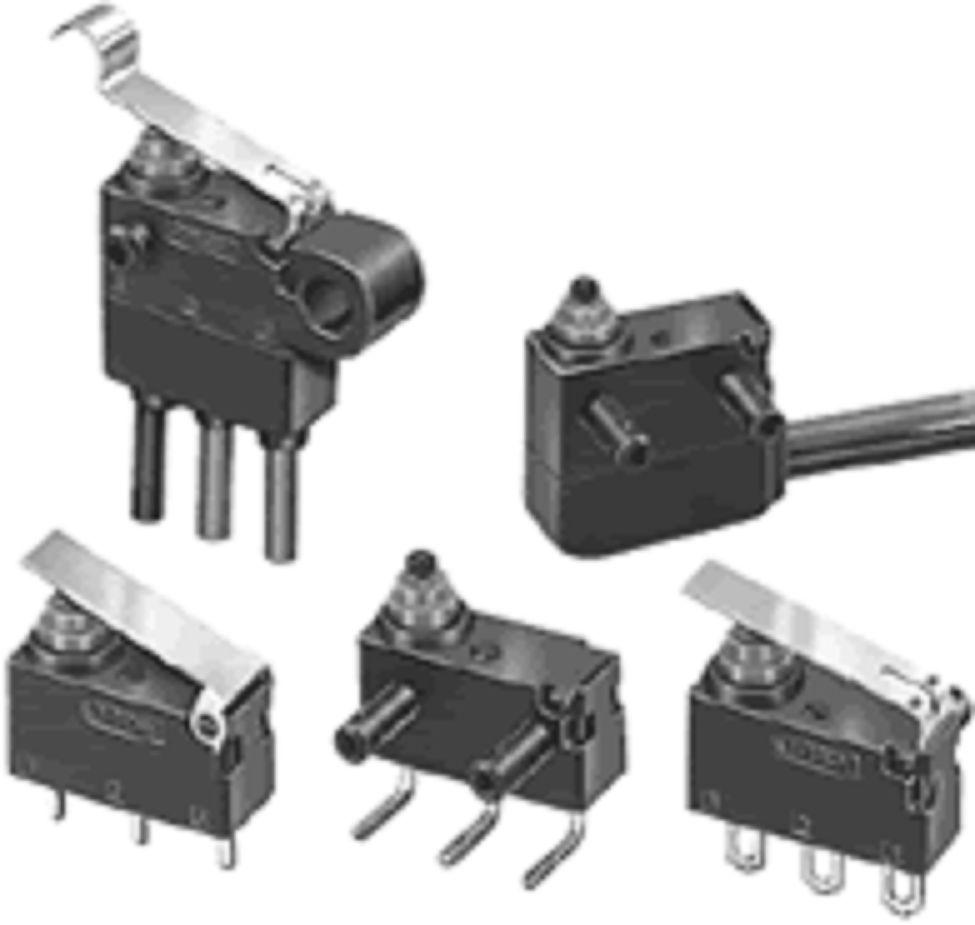 Omron Pin Plunger Limit Switch, IP40, SPST-NO, 125V ac Max