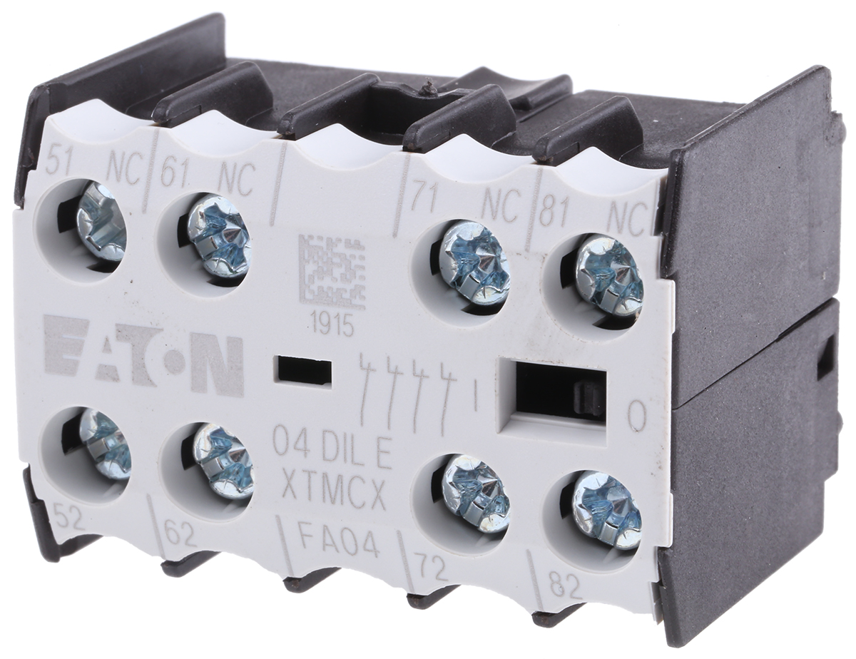 Eaton Auxiliary Contact, 4 Contact, 4NC, Front Mount