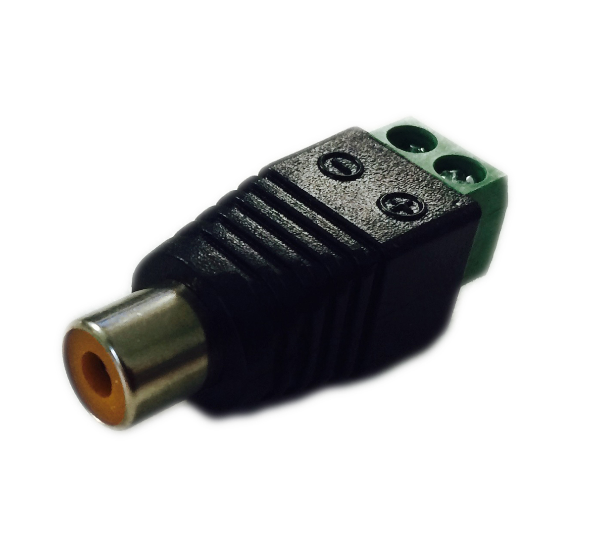 RS PRO Black Cable Mount RCA Socket, Nickel Plated