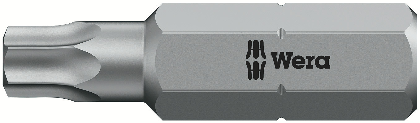Wera Tamperproof Torx Screwdriver Bit, T25 Tip