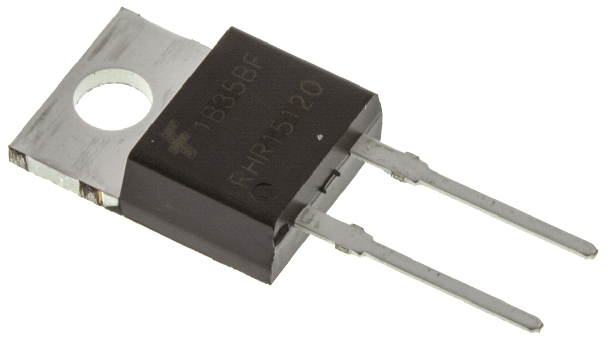 onsemi 1200 V 15 A Hyperfast Diode Switching 2-Pin TO-220AC