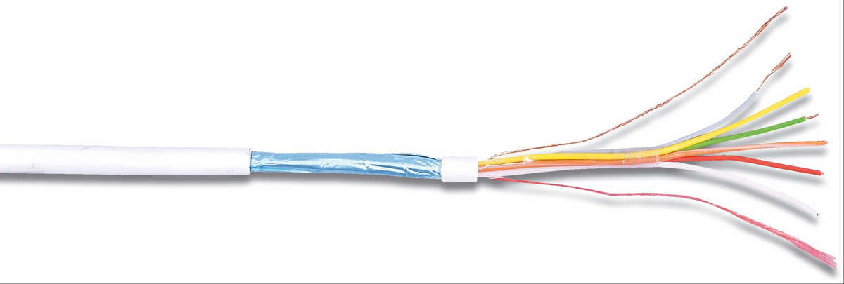 RS PRO 2XX0 B Control Cable, 10 Cores, 0.22 mm², Screened, 100 m, White Polyvinyl Chloride Sheath