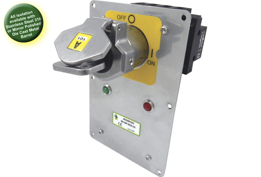 IDEM M-ISP Safety Interlock Switch, 2NC/1NO, Keyed, Stainless Steel