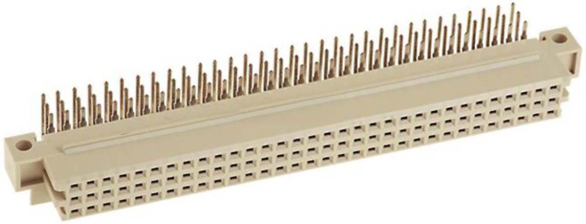 HARTING 09 73 64 Way 2.54mm Pitch, Type R, 3 Row, Right Angle DIN 41612 Connector, Socket
