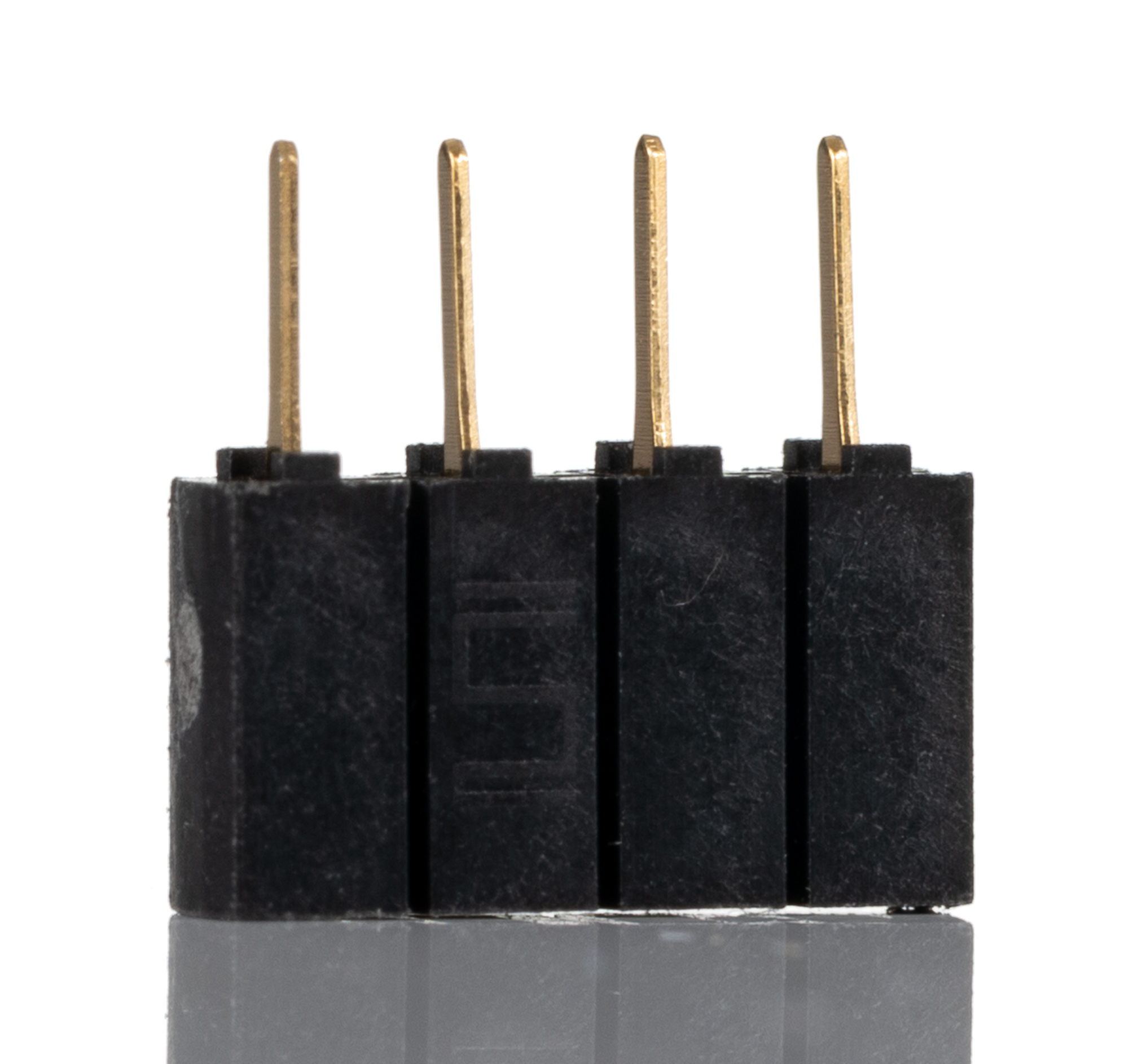 Samtec SSA Series Straight Through Hole Mount PCB Socket, 4-Contact, 1-Row, 2.54mm Pitch, Solder Termination