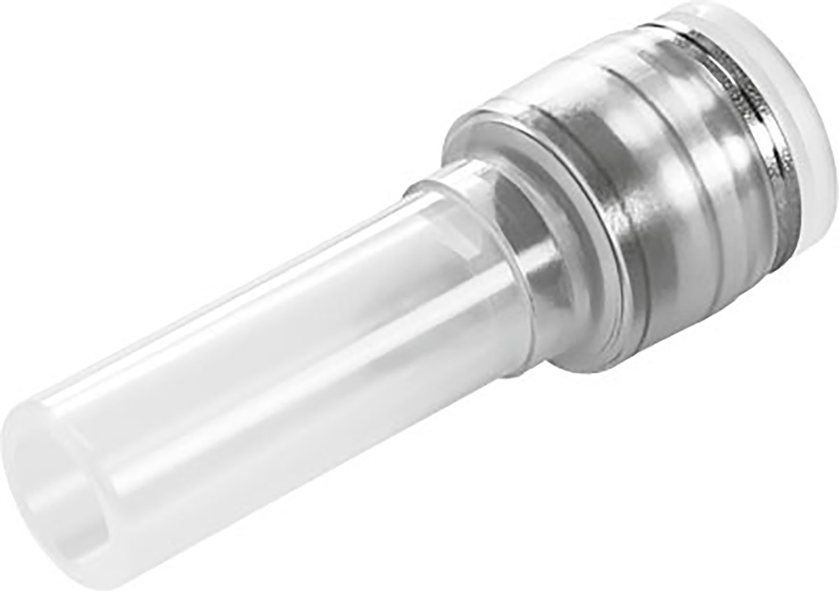 Festo NPQP Series Straight Tube-to-Tube Adaptor, Push In 6 mm to Push In 10 mm, Tube-to-Tube Connection Style, 133136