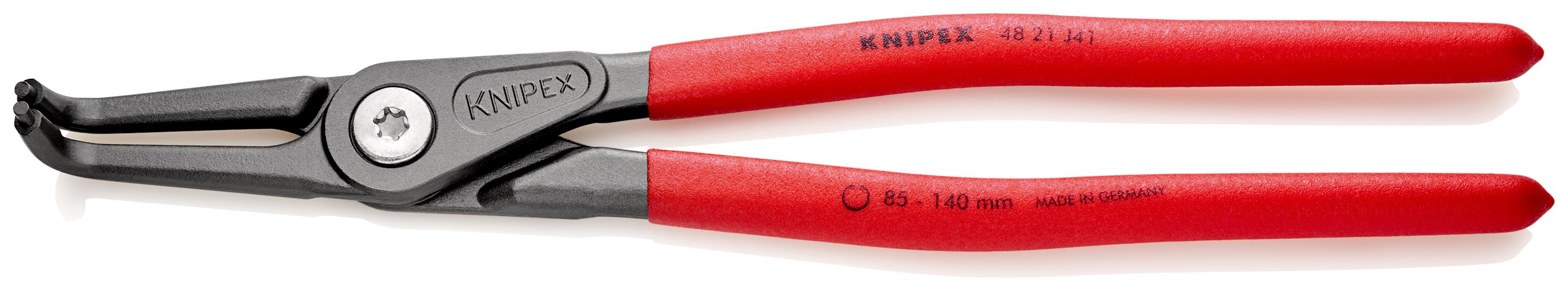 Knipex 48 21 J41 Circlip Pliers, 305 mm Overall, Angled Tip