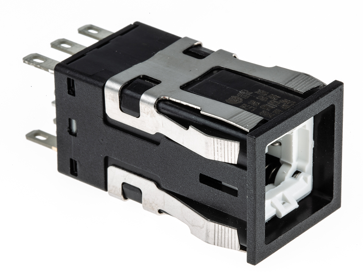 Honeywell AML21 Series Push Button Switch, Latching, Panel Mount, DPDT