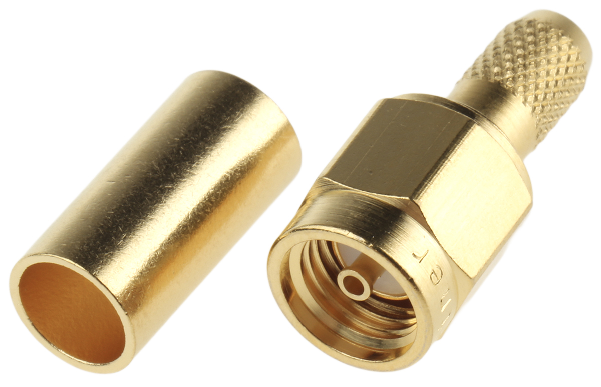 Telegartner, Plug Cable Mount SMA Connector, 50Ω, Crimp Termination, Straight Body