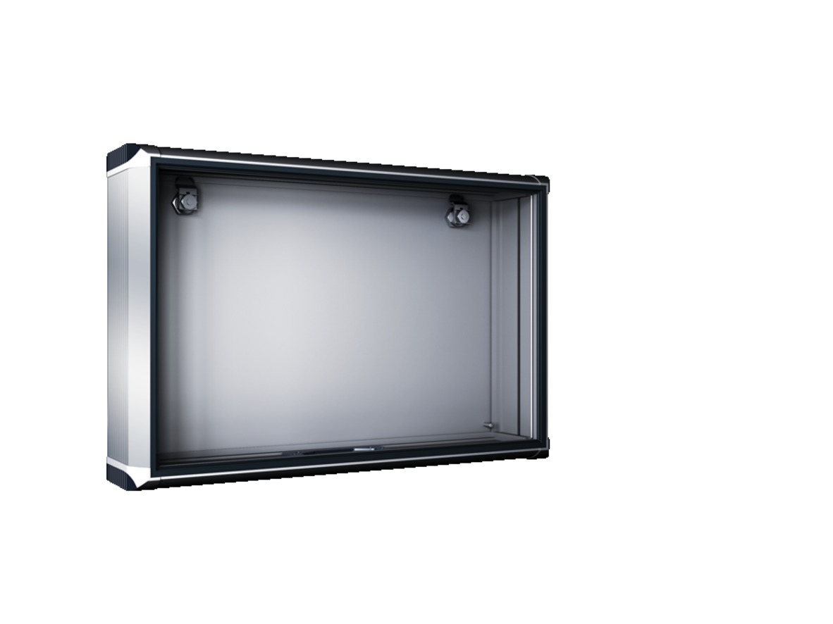 Rittal CP Series RAL 7024 Aluminium Command Panel, 400mm H, 520mm W, for Use with CP Series