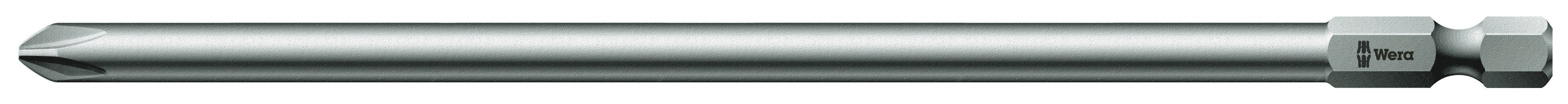 Wera Phillips Screwdriver Bit, PH2 Tip, Phillips Drive, 152 mm Overall