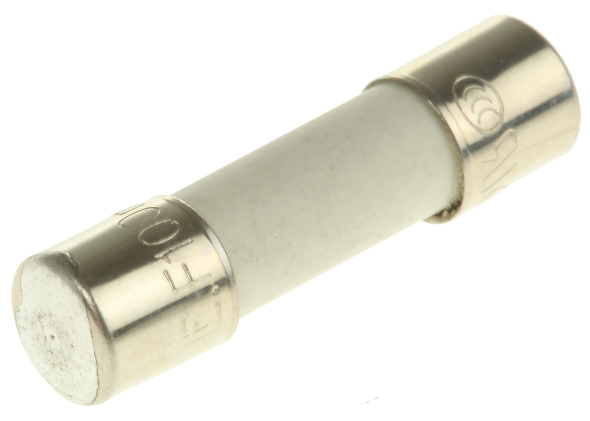 Littelfuse 100mA F Ceramic Cartridge Fuse, 5 x 20mm