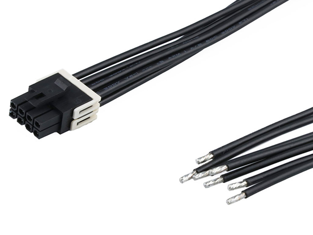Molex 8 Way Female Micro-Fit+ Pigtail Cable assembly, 600mm