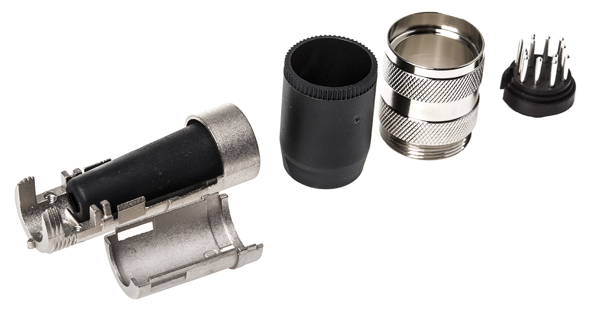 Amphenol Industrial, signalmate C091 12 Pole M16 Din Plug, 3.0A, 150.0 V IP40, Screw On, Cable Mount