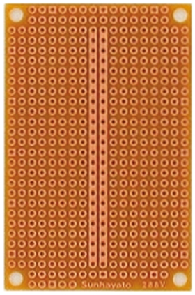 Sunhayato Matrix Board FR1 1mm Holes, 2.54 x 2.54mm Pitch, 72 x 47 x 1.6mm