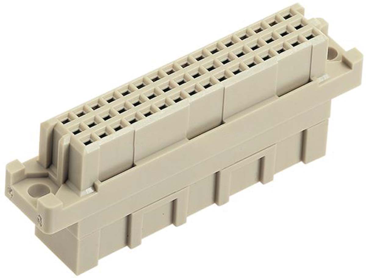 HARTING DIN 41612 48 Way 2.54mm Pitch, Type 2R, 3 Row, Straight DIN 41612 Connector, Socket