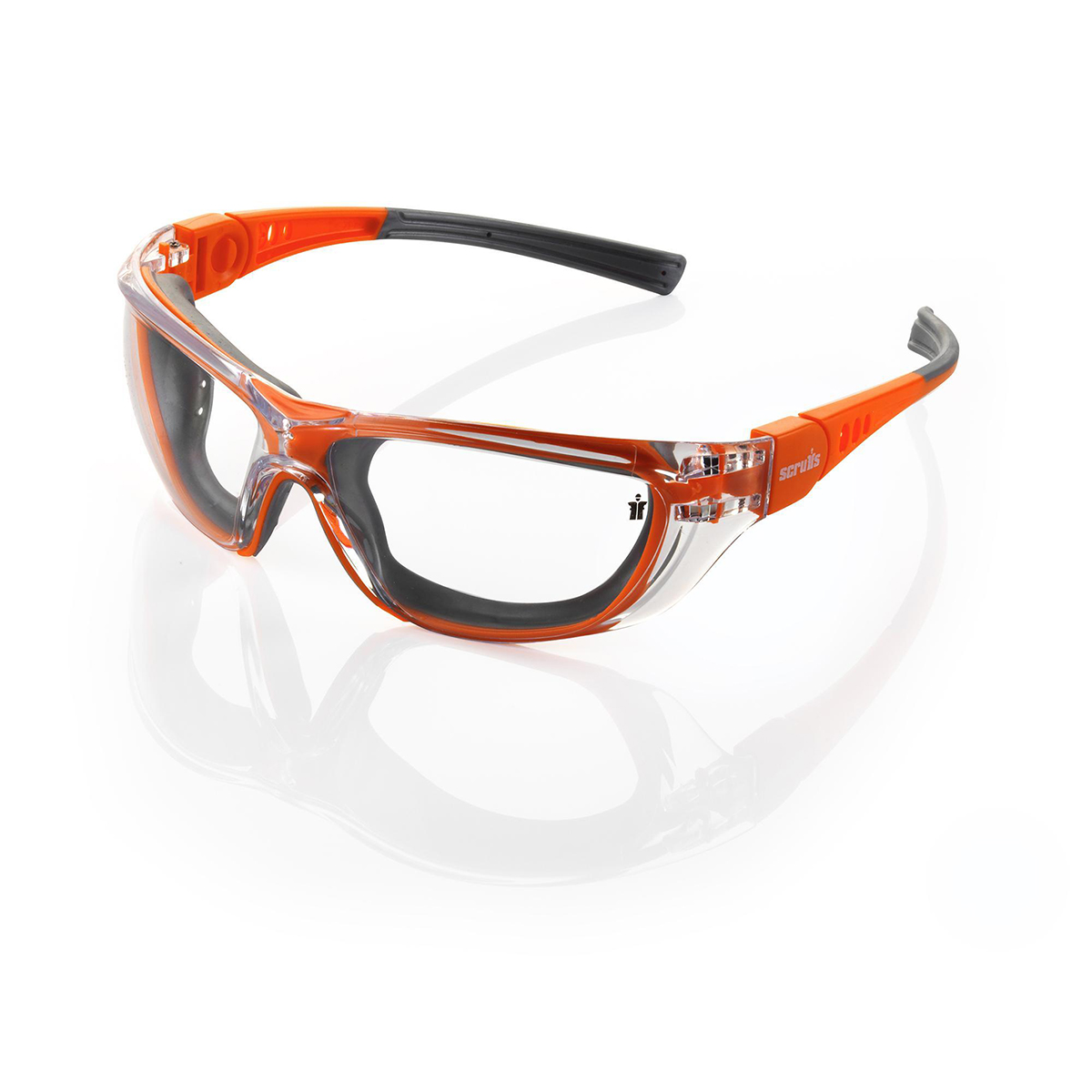 Scruffs Falcon Safety Anti-Mist UV Safety Glasses, Clear, Vented