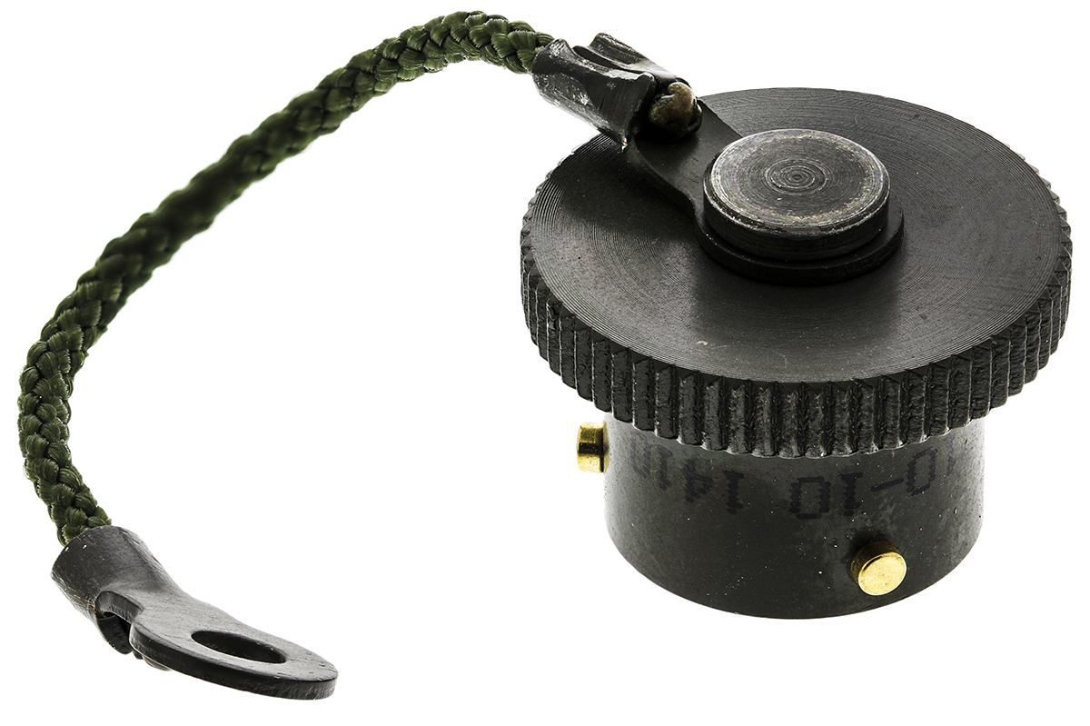 Amphenol Limited 62GB MIL-DTL-26482 Socket Dust Cap, Shell Size 10, with Zinc Cobalt Finish, Aluminium