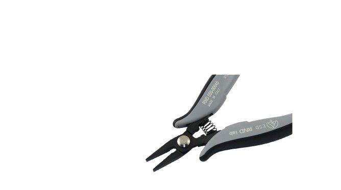 RND RND 550-00045 Pliers, 146 mm Overall, Flat Tip, 19mm Jaw, ESD