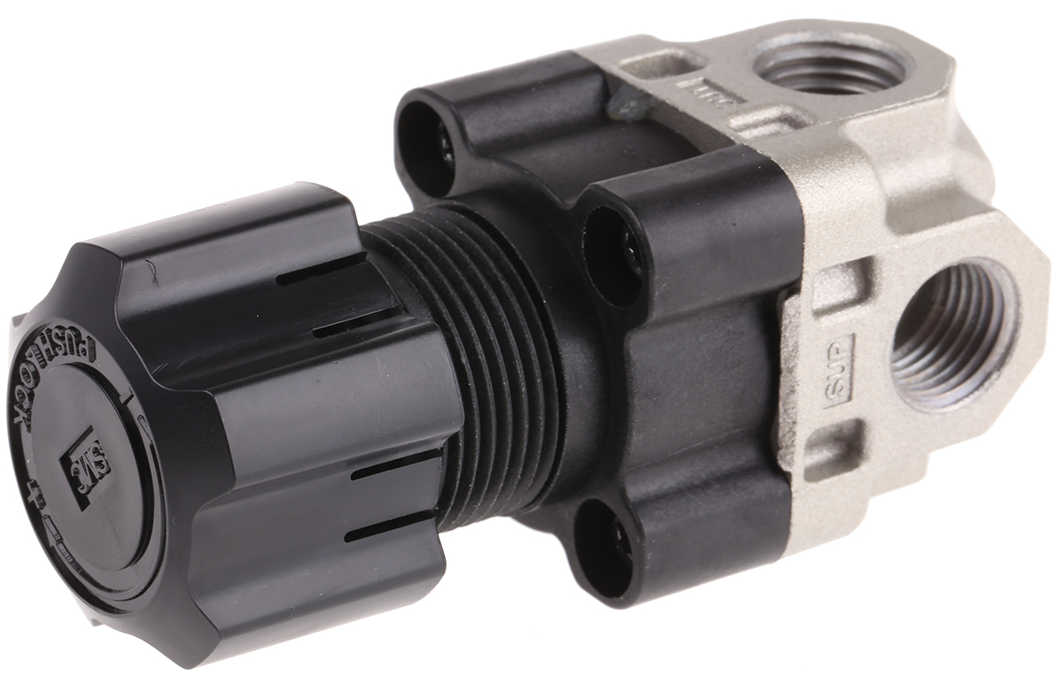 SMC G 1/4 Pneumatic Regulator - 0.05MPa to 0.3MPa, 1/4in, 2MPa max. input
