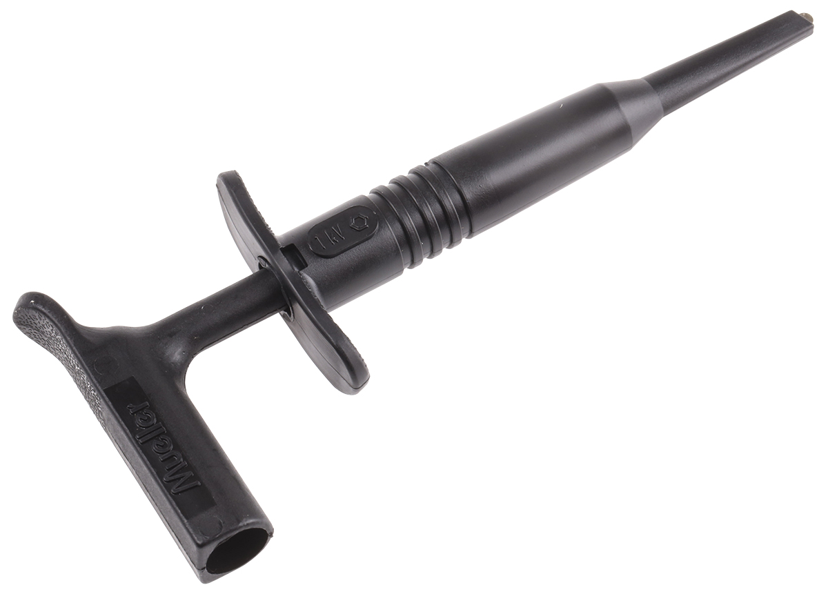 Mueller Electric Black Hook Clip with , 15A, 1kV, 4mm Socket