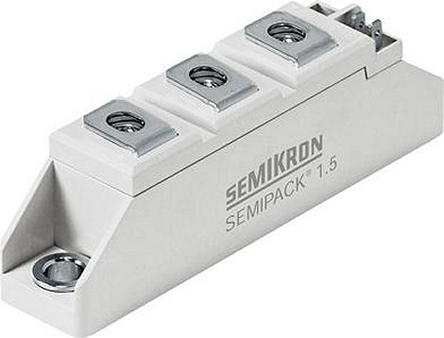 Semikron Danfoss 1600 V 67 A Diode Rectifier Diode 7-Pin SEMIPACK1 SKKD 100/16