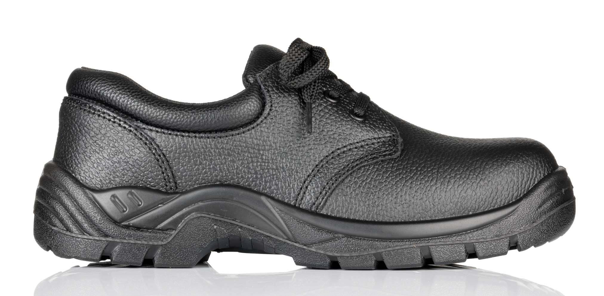 RS PRO Unisex Black Steel Toe Capped Safety Shoes, UK 12, EU 47
